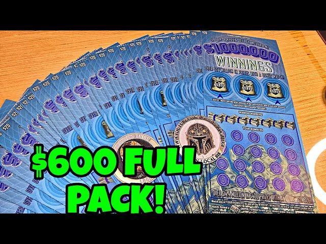 $20x30 $1,000,000 WINNINGS PA LOTTERY SCRATCH OFF TICKETS | FULL PACK  #scratchers #lottery