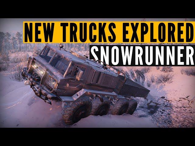 Comparing the SnowRunner Phase 4 trucks on PTS (Amur Russia gameplay)