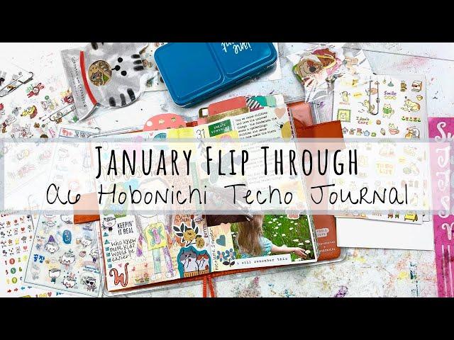 Hobonichi A6 Creative Journal January Flip Through + Most Used Journaling Supplies