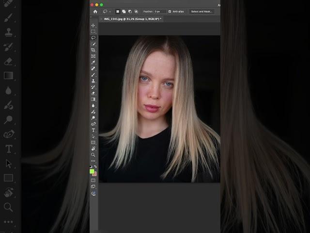 Как добавить волосы в фотошоп. Быстрая ретушь #retouching #photoshop