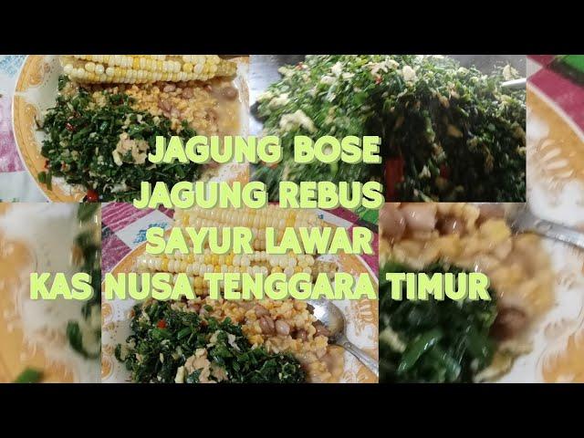 MAKANAN KAS ORANG NTT JAGUNG BOSE &SAYUR LAWAR ELIN VLOG TKW SINGAPURA 