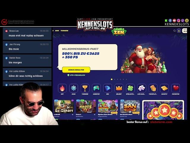 KenneK izz LIVE!  6.000€... was issn?! slot'n'roll amk