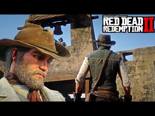 John talks to old Bill at Fort Mercer Red Dead Redemption Remake