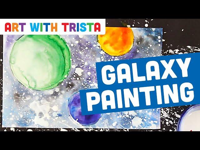 Galaxy Painting Tutorial - Art With Trista