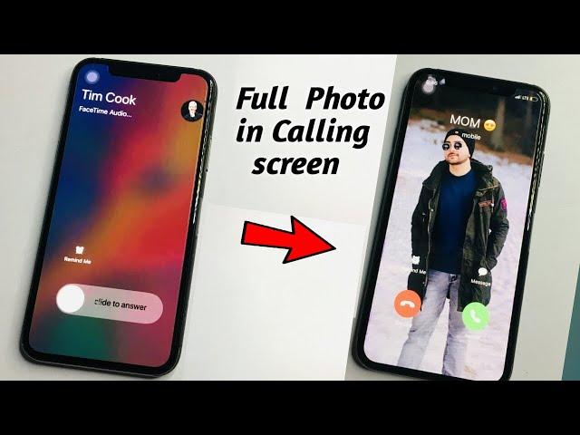 How to set Full Photo in caller screen in any iPhone  || Ira'sWorld