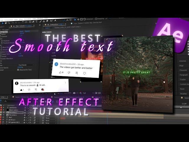 Your Edits NEED these TEXT EFFECTS! | After Effects TUTORIAL (Smooth Text)