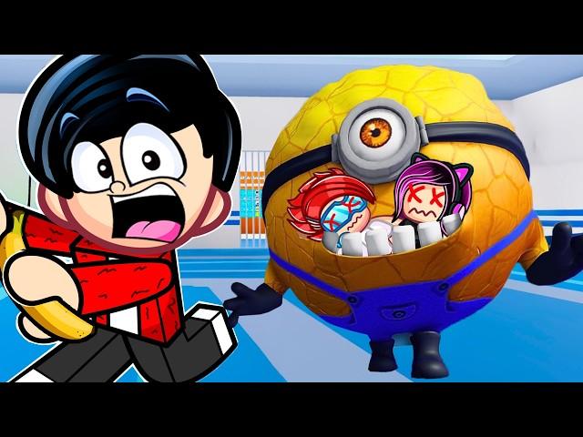 ATRAPADO EN LA PRISION DE LOS MEGA MINIONS en Roblox | Karim Juega