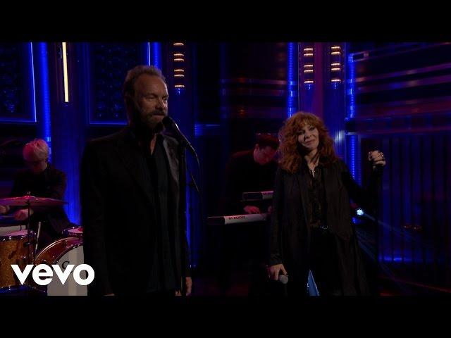 Mylène Farmer, Sting - Stolen Car (live at The Tonight Show)