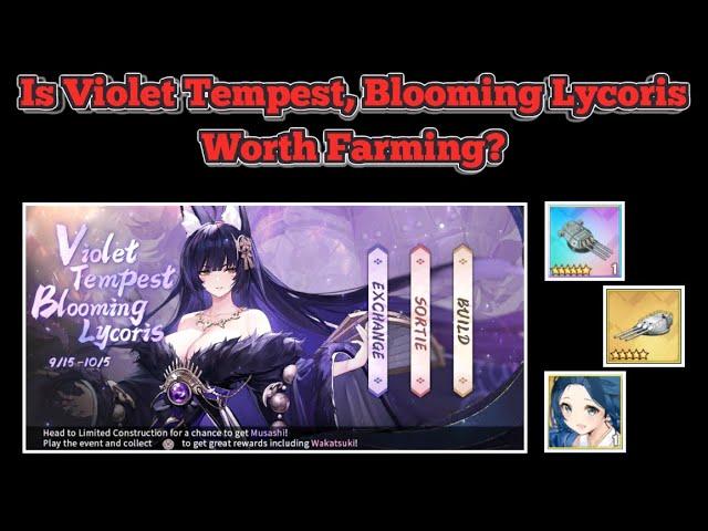 Is Violet Tempest, Blooming Lycoris Worth Farming? | Azur Lane