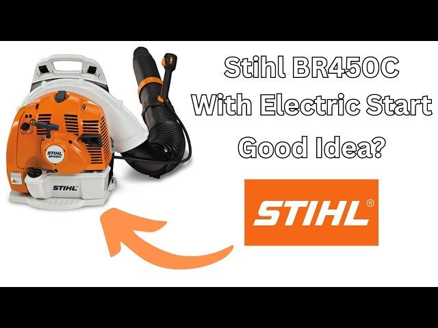 Stihl electric start backpack blower model BR 450C