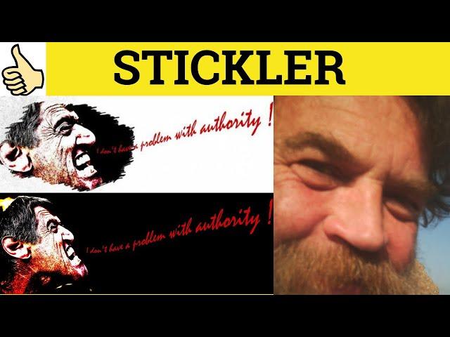  Stickler - Stickler Meaning - Stickler Examples - Stickler Defined