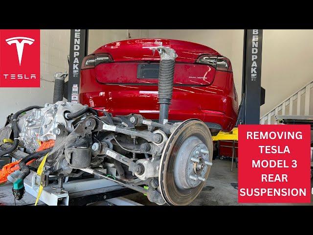 Replacing a Tesla Model 3 Rear Suspension!