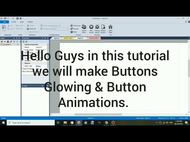 How to make Buttons more interesting - Construct 2 Tutorials