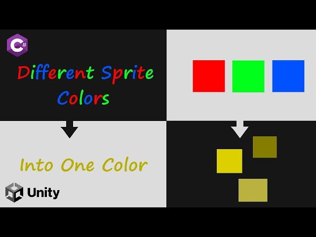 Changing All Sprite Colors To One/More Colors With Different Grades | Unity Game Engine