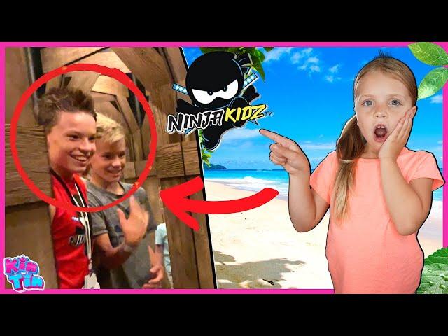 Youtuber Family Hide N Seek Dance Party With Kin Tin! (Ninja Kidz, Fun Kids TV, Stella Show & More)