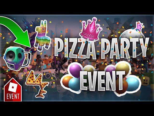 HOW TO GET ALL NEW EVENT ITEMS GUIDE (Roblox Pizza Party 2019)