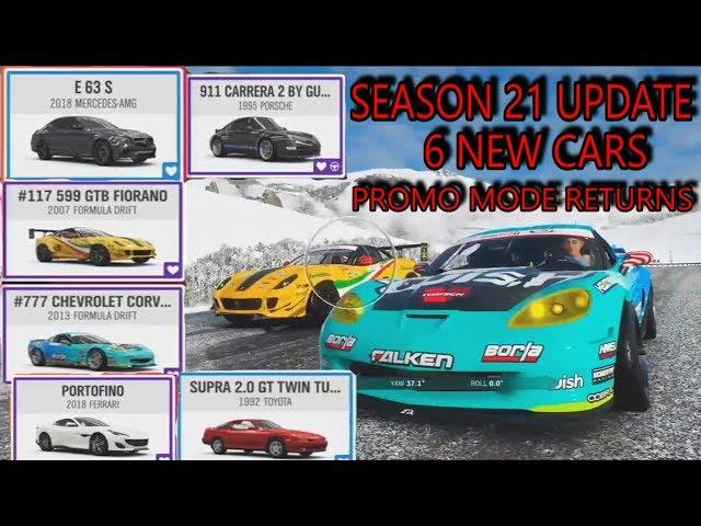 Forza Horizon 4 - Update 21 Recap - 6 NEW CARS - PROMO MODE RETURNS '92 Supra, E63 AMG GAMEPLAY