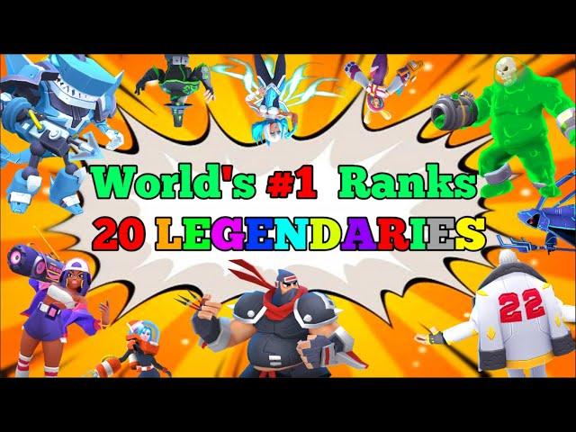 FRAG 20 Legendaries Ranking by 12 Pros|#Frag Pro Shooter