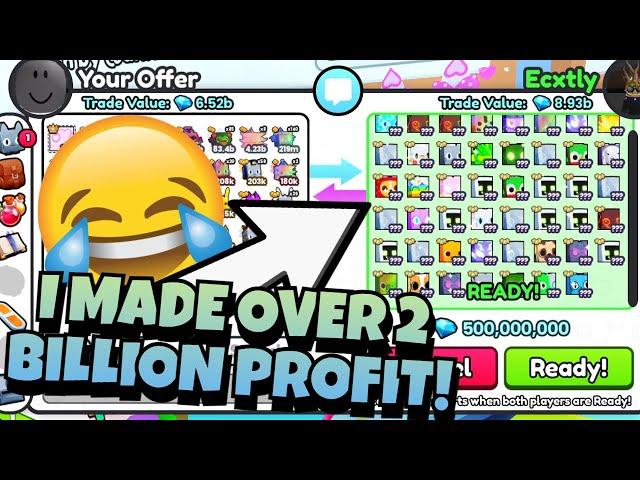 #11 | I MADE OVER 2 BILLION PROFIT WITH THIS METHOD! | PS99 TRADING MONTAGE | PET SIMULATOR 99