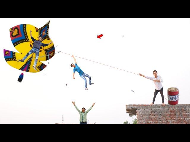 Kite Fight And Cutting | Kite Catch | Gudda