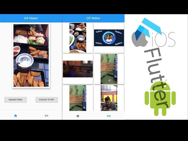 Gif Maker App in Flutter | How to create GIF using Flutter | How to use FFmpeg in Flutter