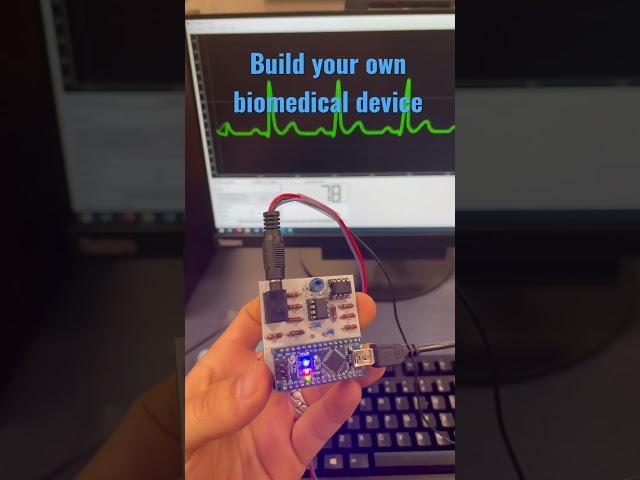 Check out more projects on our channel! #ecg #electronics #projects #biomedicalengineering