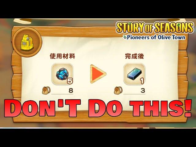 10 Beginner Mistakes to Avoid in Story of Seasons Pioneers of Olive Town! MUST KNOW TIPS & TRICKS!