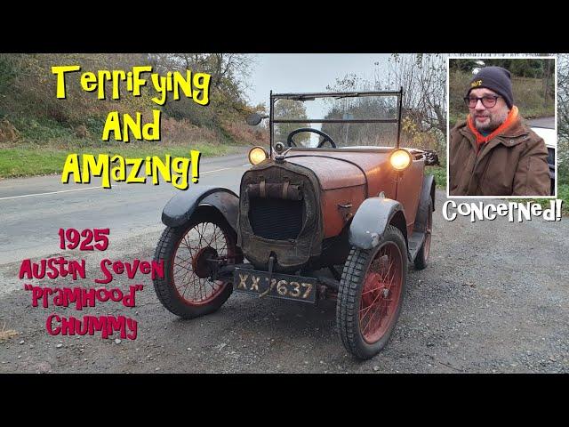 Terrifying and amazing! Driving a vintage 1925 Austin Seven. In Winter...