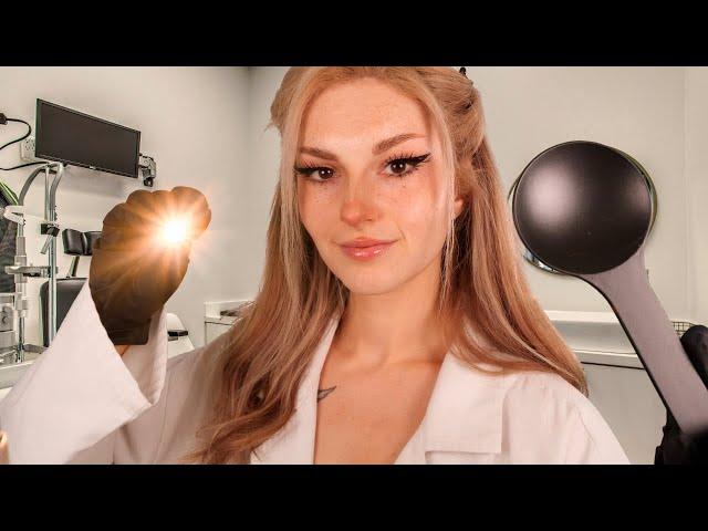 4K ASMR Orbital Eye Exam | Relaxing Medical Personal Attention