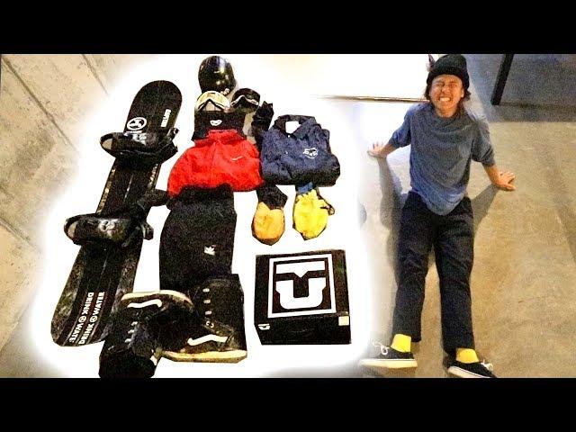 MY SNOWBOARD GEAR 2018 | davidsjones