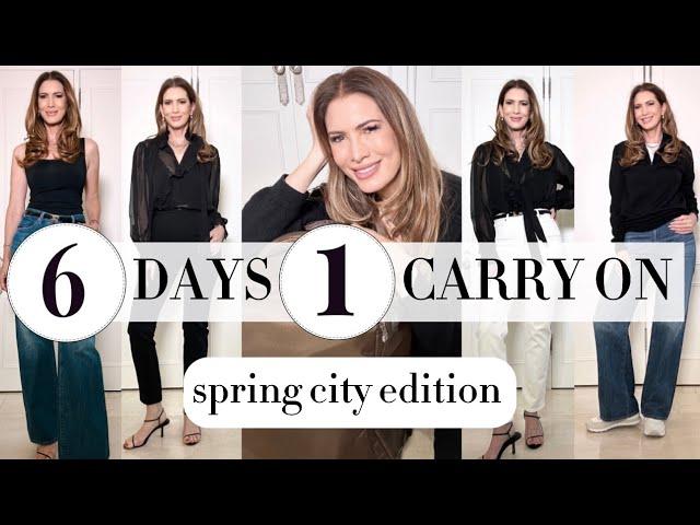 6 days in a carry on: Revolve & Amazon Spring city edition! Outfit try-on + my genius packing method