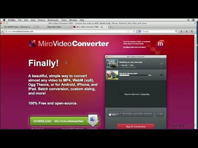 HTML Tutorial - Creating a WebM video