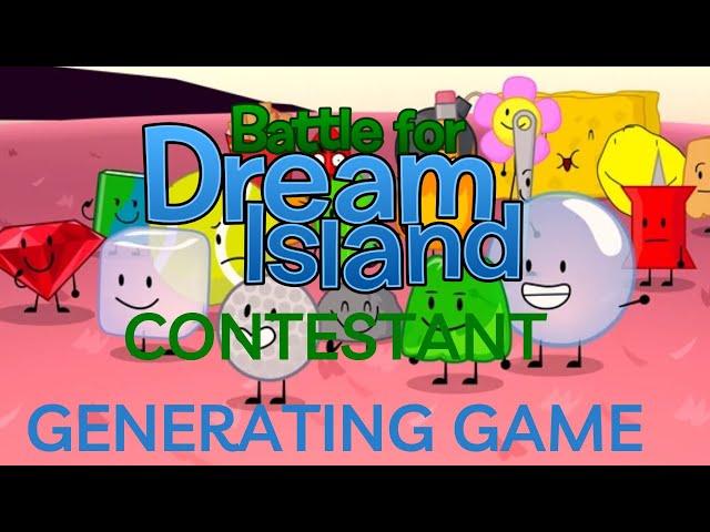 BFDI (Battle For Dream Island) Contestant Generating Game Speedrun (290.831)