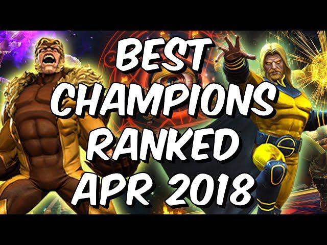 Best Champions Ranked April 2018 - Seatin's Tier List - Marvel Contest Of Champions