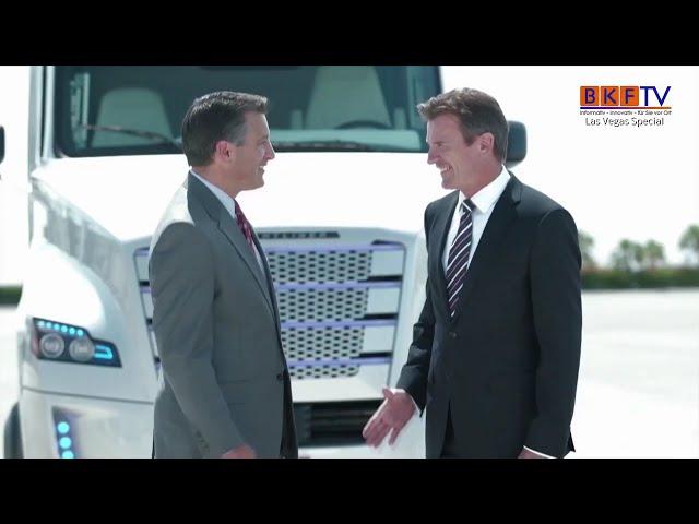 WELTPREMIERE - Freightliner Inspiration Las Vegas - autonomer LKW - BKF TV Reportage