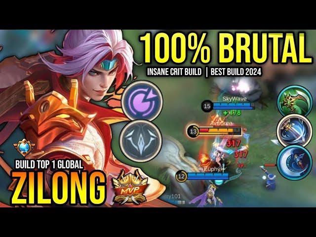 ZILONG BEST BUILD 2024 | BUILD TOP GLOBAL ZILONG GAMEPLAY | MOBILE LEGENDS