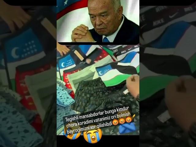 shok video.. uzb bayrogini ichki kiyim qilib chiqargan shaxslarga nisbatan chora koriladimi????