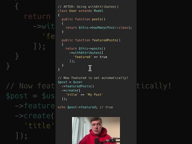 Eloquent withAttributes() Method: Did You Know? #laravel