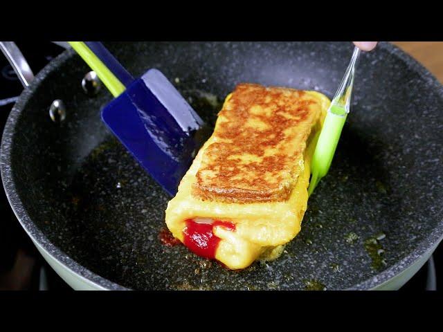 Один РАЗ так сделаете и БУДЕТЕ ДЕЛАТЬ так ВСЕГДА / Быстрый ЗАВТРАК / One pan egg toast