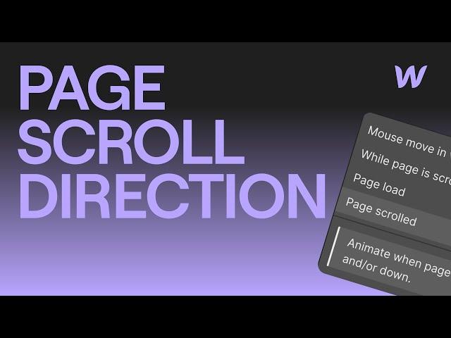  LIVE - Scroll Direction Hide / Show in Webflow