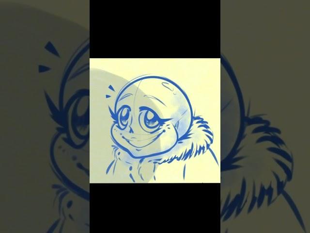 Аниме Санс #shorts #undertale #андертейл #комикс #санс