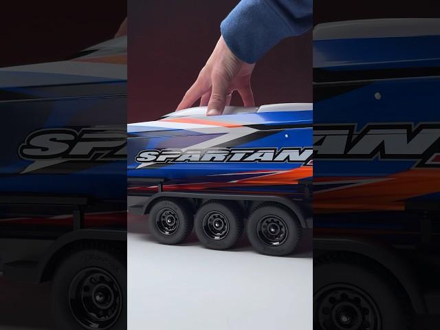 Spartan SR and Boat Trailer by Traxxas. 50+mph. Self righting. #remotecontrol #rccar #rcboat