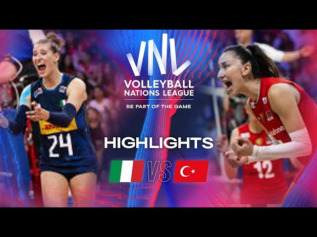 ITA vs. TUR - Highlights | Week 1 | Women's VNL 2024