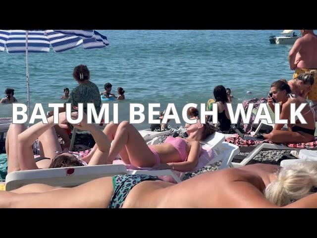  Batumi Beach WALK | Georgia 4K 2024 | new day【4K】#globalbeachexplorers