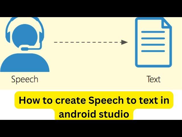 How to create speech to text application in android studio || Google speech Recognization API