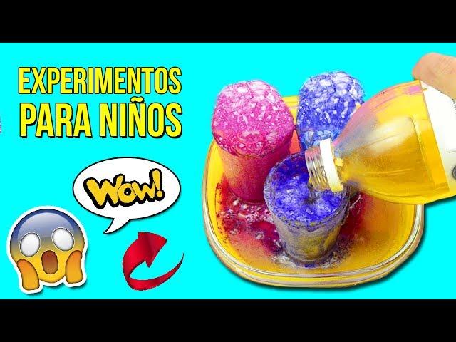  8 EXPERIMENTOS DIVERTIDOS para NIÑOS * Experimentos Caseros Fáciles de  Física y Química