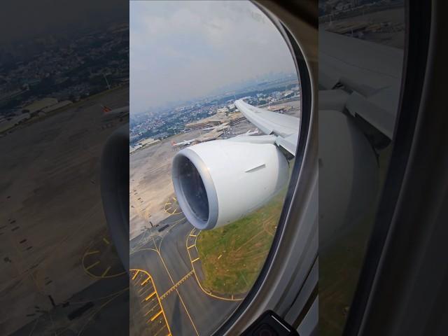 Beautiful! Boeing 777 airplane window view take off #takeoff #airplane #shorts