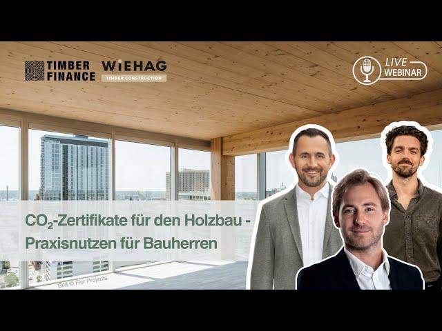 Webinar: CO2 Zertifikate im Holzbau - Praxisnutzen für Bauherren