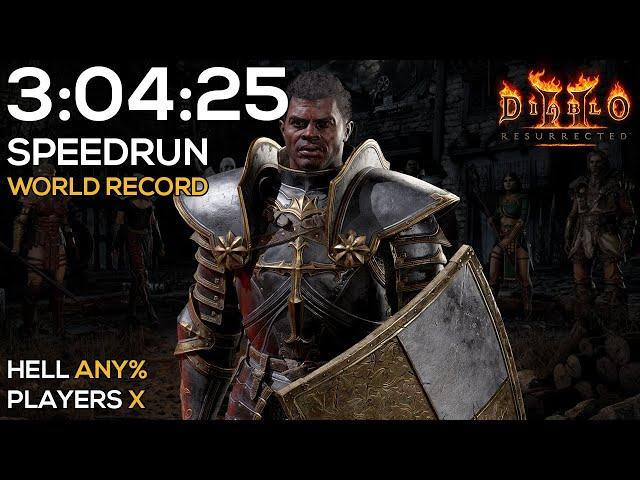 NEW HELL PALADIN SPEEDRUN - WORLD RECORD | 3:04:25 IGT | 3:08:12 RTA | DIABLO 2 RESURRECTED