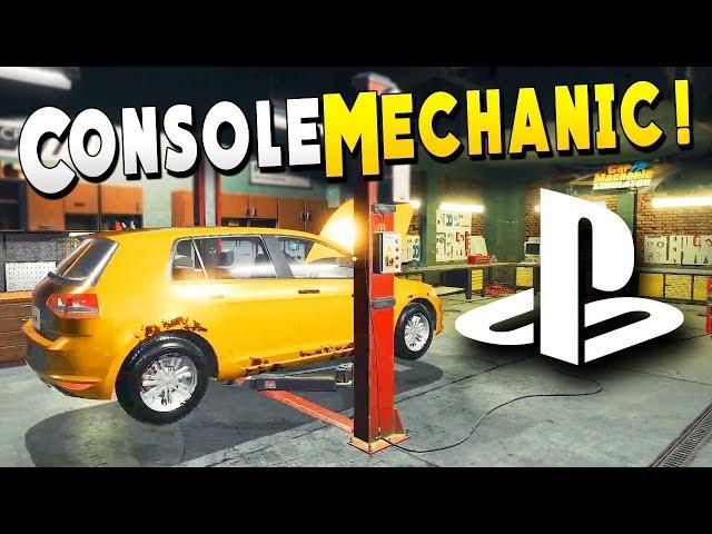 Changing Tires, Brake Pads, and Oil Filters with My PS4 - Car Mechanic Simulator 2018 - Console